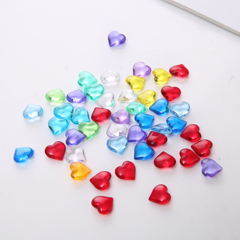 Board Game The Sims - 100PCS 10*4mm Heart Shape Acrylic Transparent