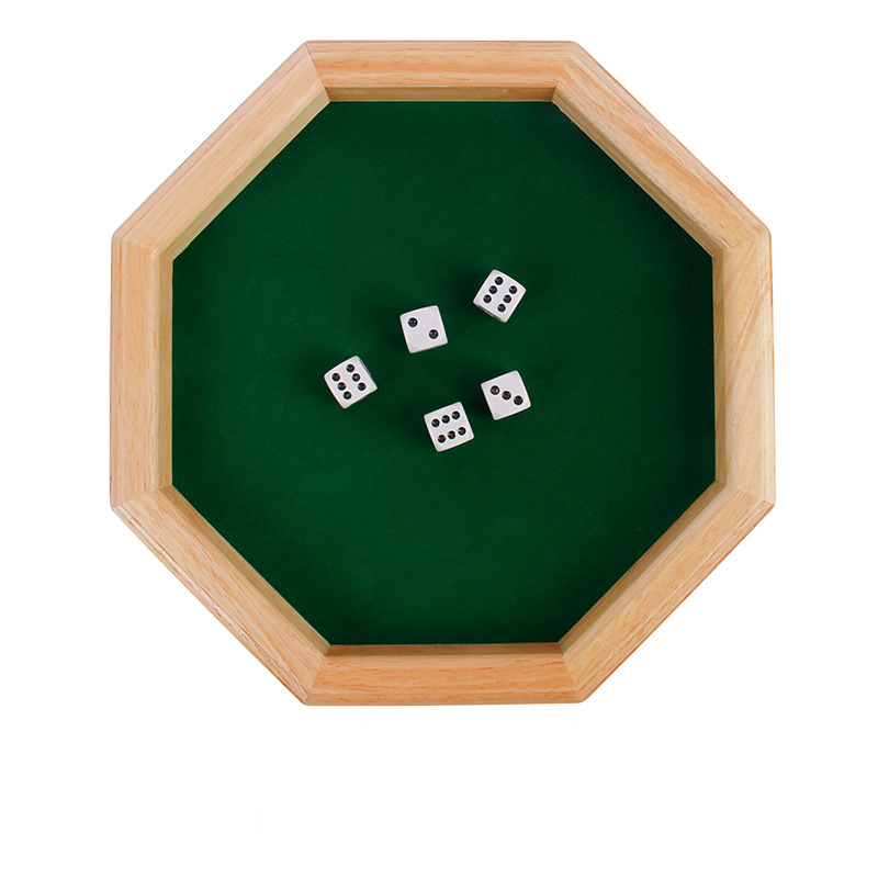 Board Game Dnd - Wooden Octagonal Board Game with 5