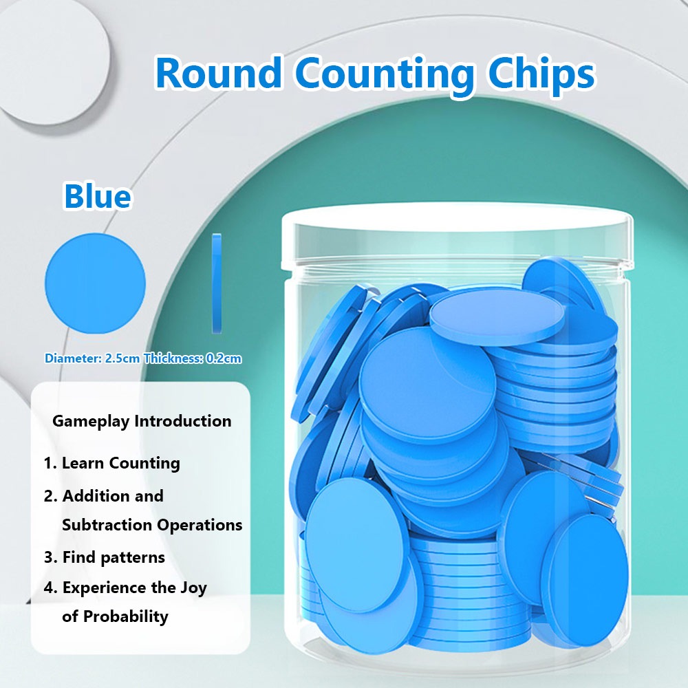 Board Game The Sims - 100pcs Plastic Counting Chips Addition Subtraction