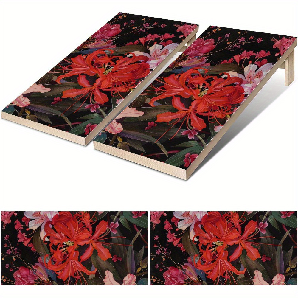 Board Game Film - Spider Lily Waterproof Cornhole Board Vinyl