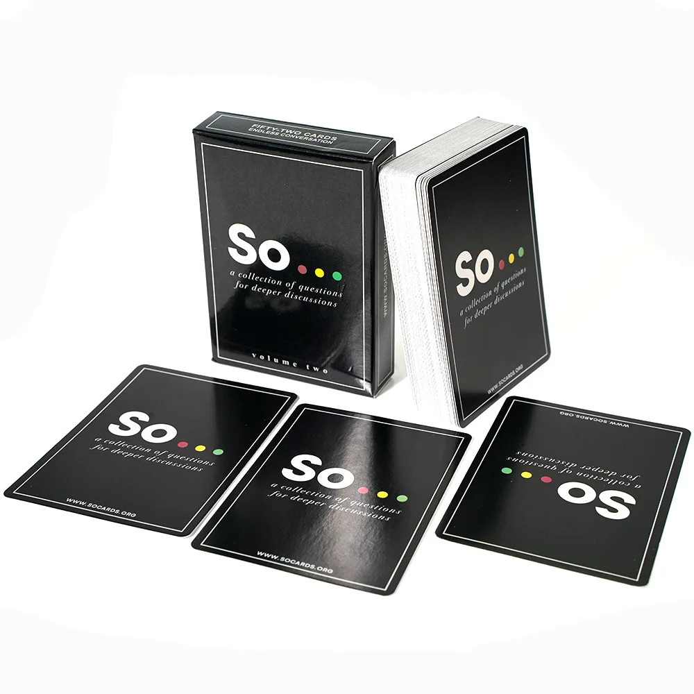 Board Game Question - High Quality So Cards Conversation Starter-Special