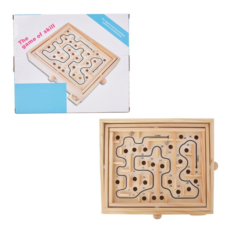 Board Game Ideas - Adult Kid Wooden Educational Maze Brain