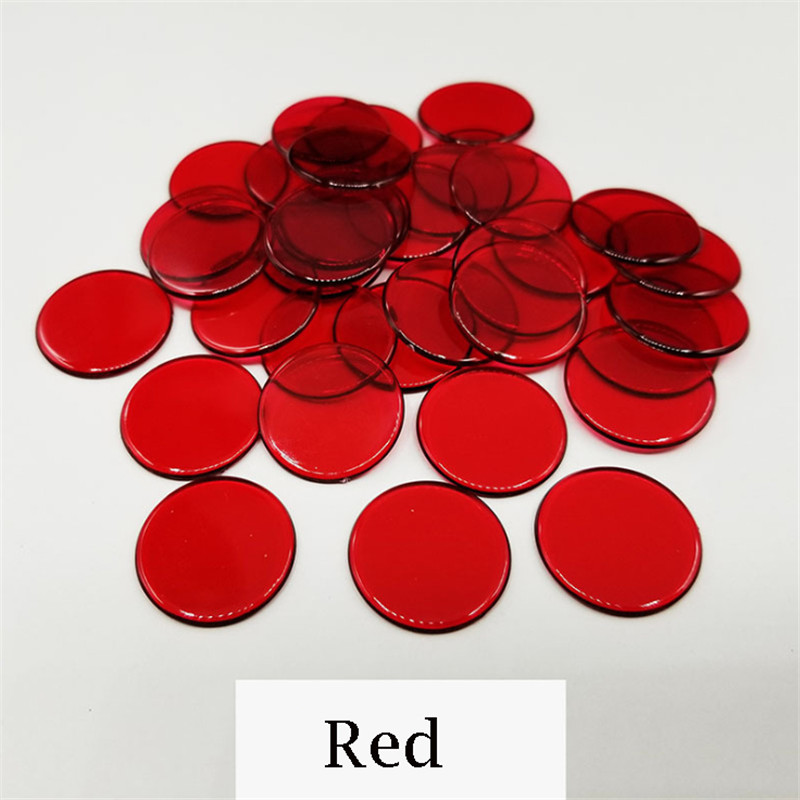 100pcs 19mm Transparent Chips  - Board Game The Sims ulasan dan harga