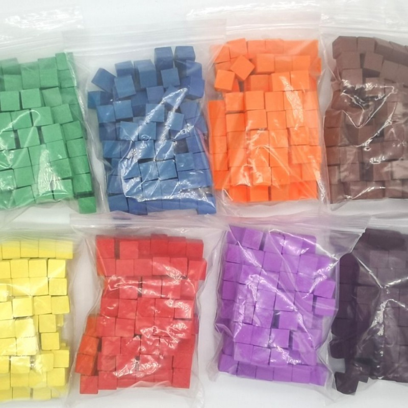 100Pcs/lots 10mm Wood Cubes Co - Board Game The Sims ulasan dan harga