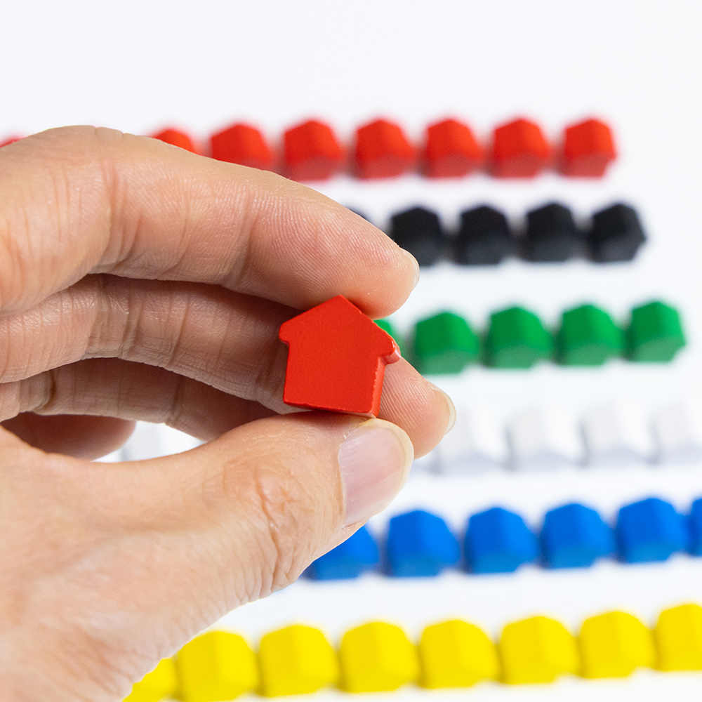 100Pcs Little House Meeples, 1 - Board Game The Sims ulasan dan harga