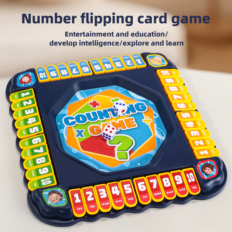 Blue Number Flip Tabletop Game - Board Game Electronic Table ulasan dan harga