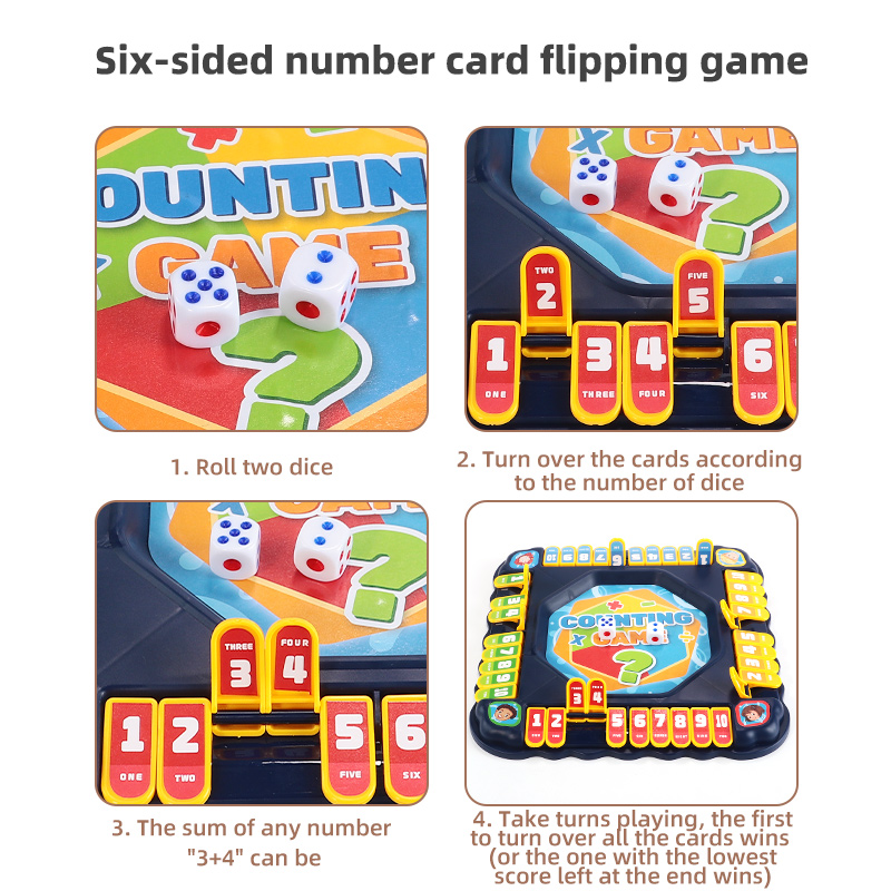 Blue Number Flip Tabletop Game - Board Game Electronic Table ulasan dan harga