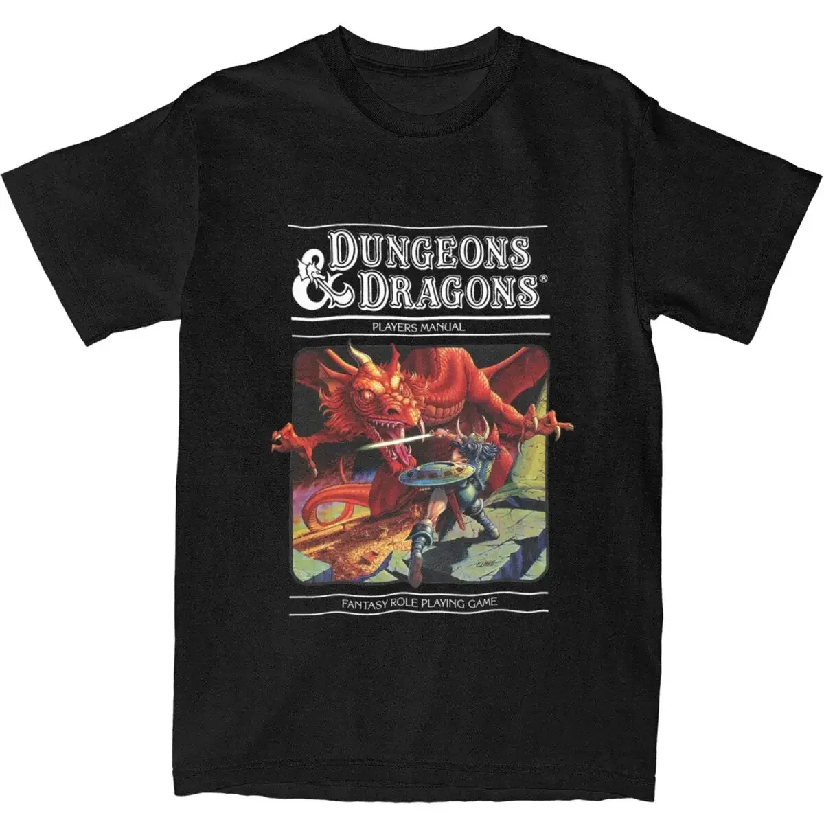 New Dungeon Dragon Men's 100%C - Board Game Print ulasan dan harga