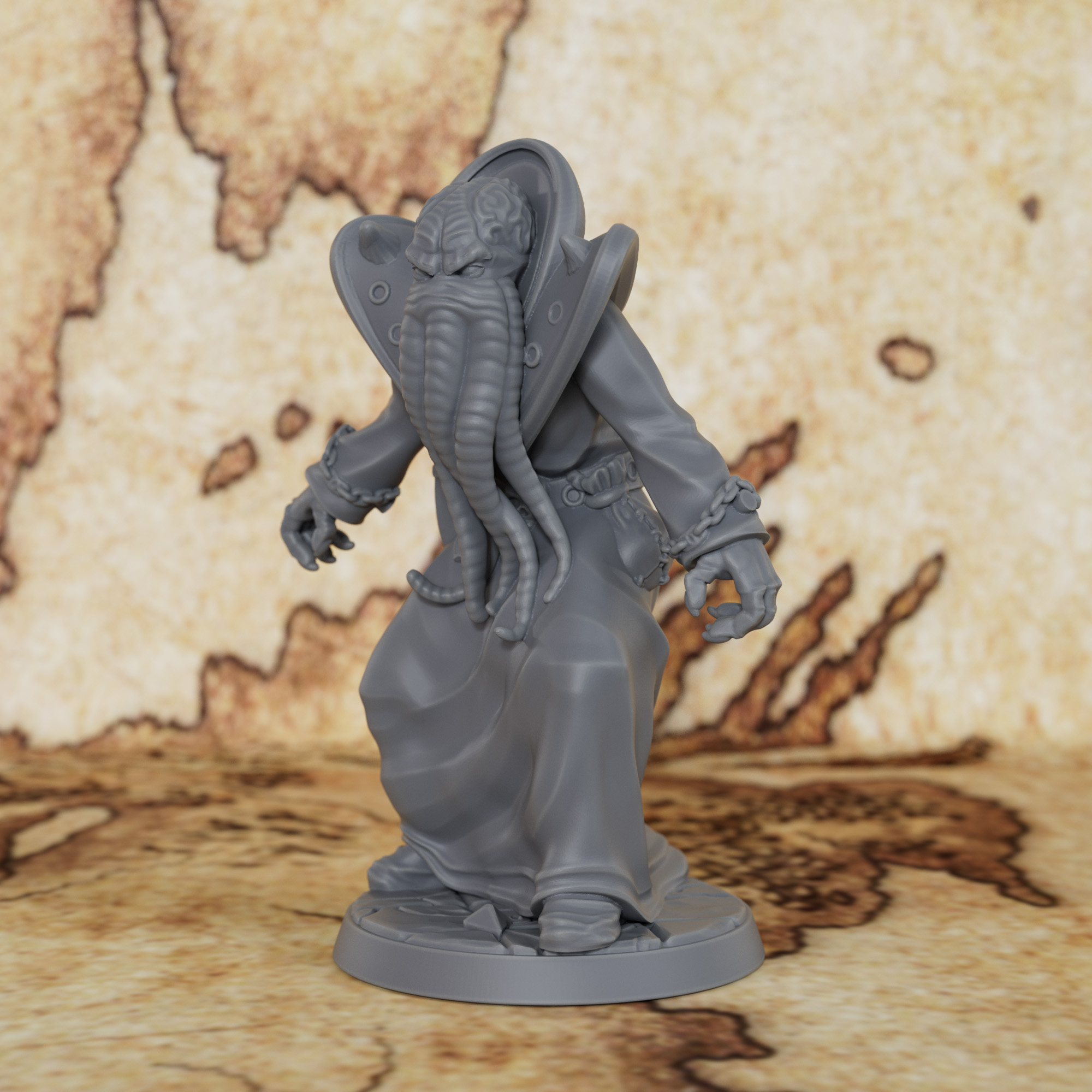 25mm Mindflayer Miniature - Fa - Board Game Villainous ulasan dan harga