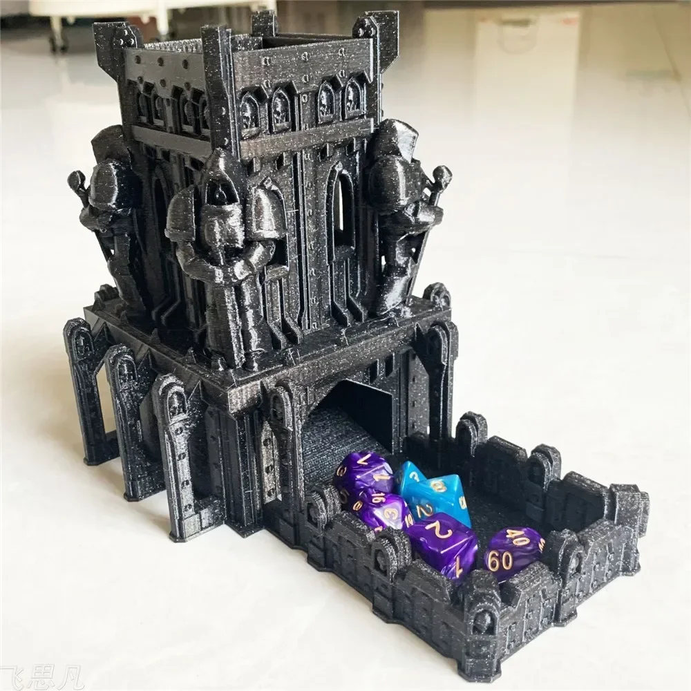 3D Printed Castle Dice Tower T - Board Game Print ulasan dan harga