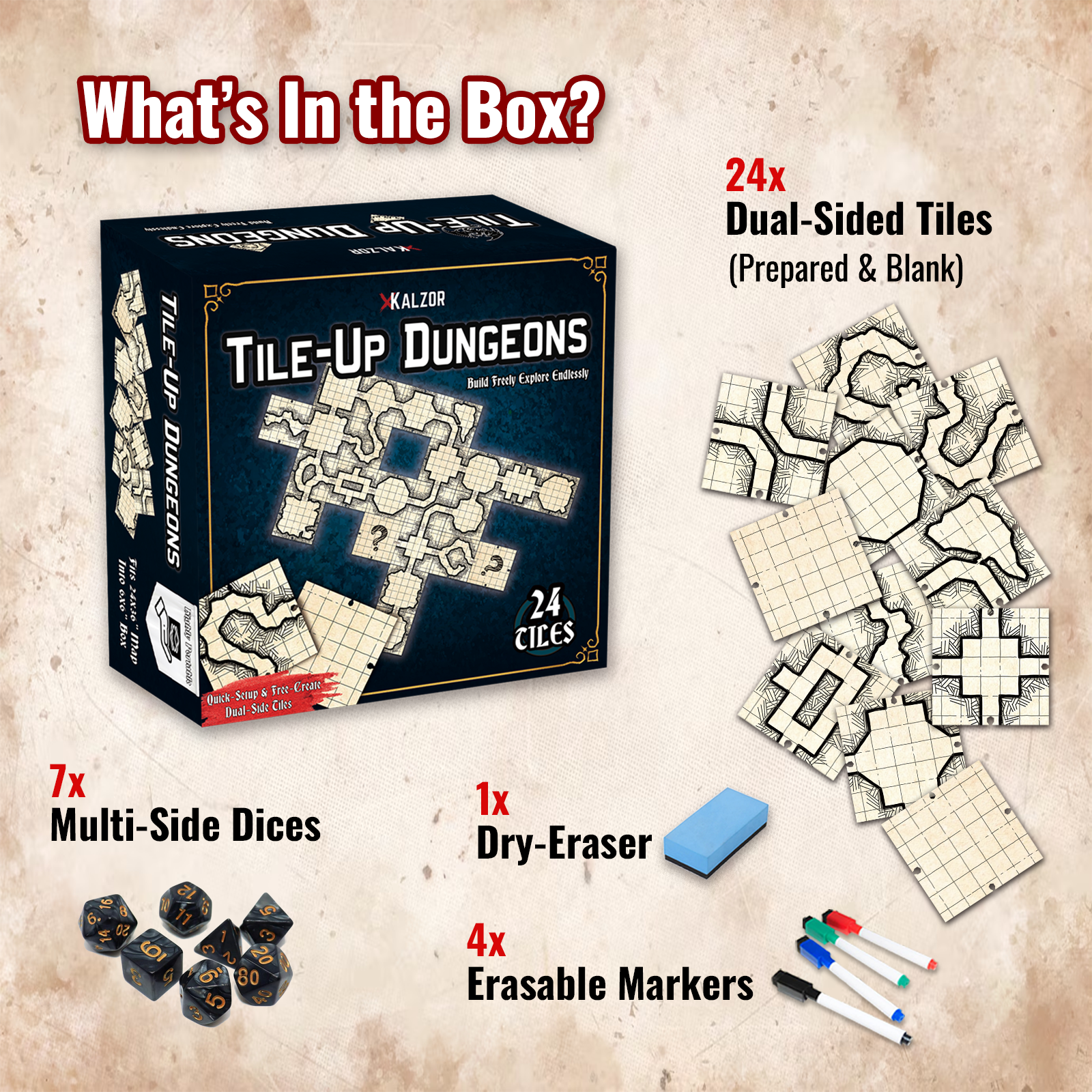 Tile Up Dungeons | Unique Desi - Board Game Dnd ulasan dan harga