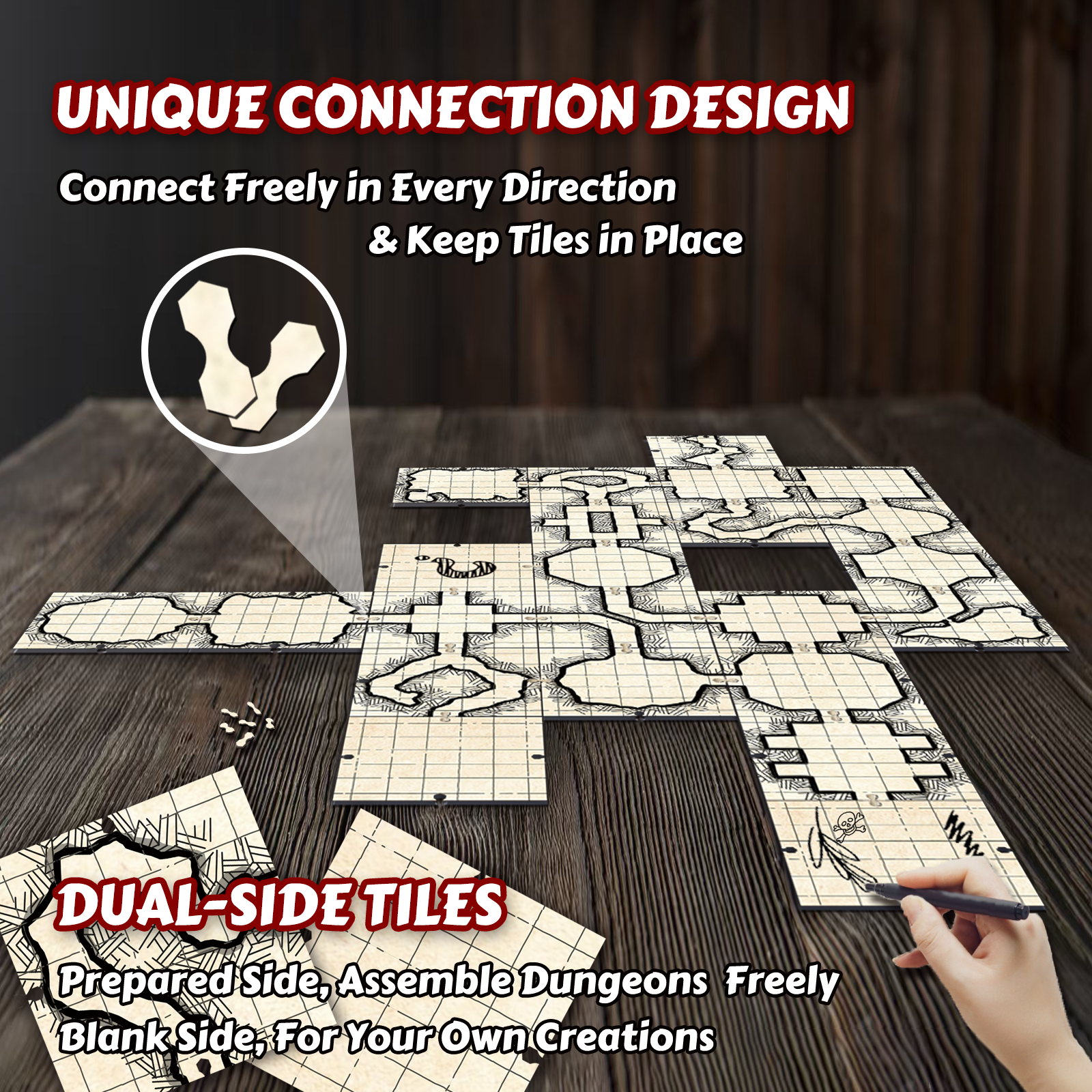 Tile Up Dungeons | Unique Desi - Board Game Dnd ulasan dan harga