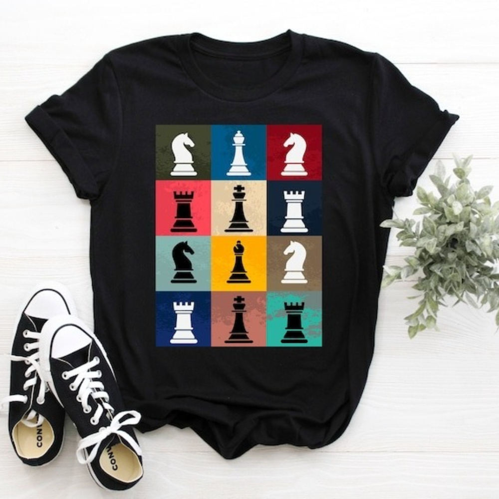 Vintage Chess Lover T-shirt Ch - Board Game Queen ulasan dan harga