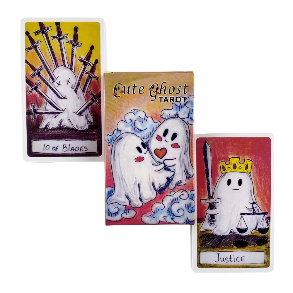 Cute Ghost Tarot Deck Toy Set  - Board Game Of Life ulasan dan harga