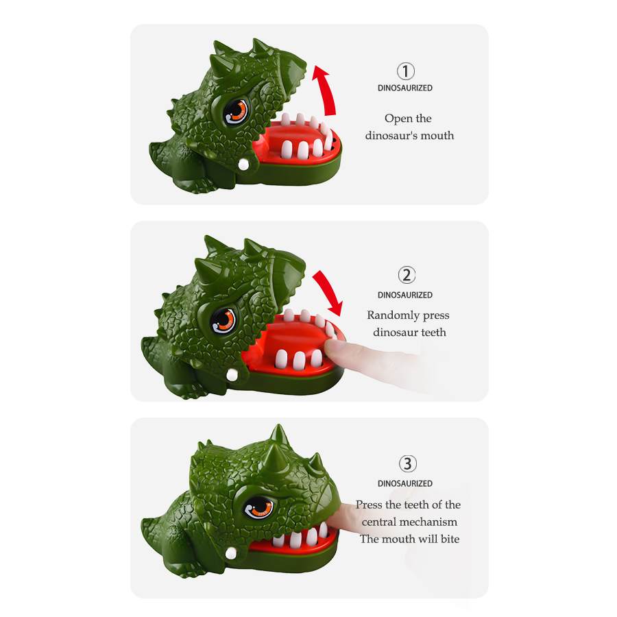 Dinosaur Teeth Biting Finger T - Board Game Electronic Table ulasan dan harga