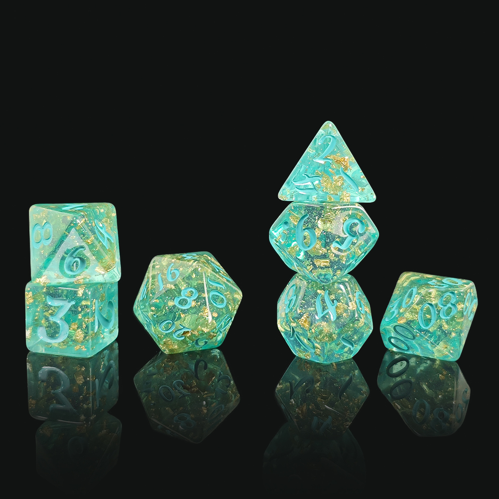 7Pcs/set Glitter Dice Set DnD  - Board Game Electronic Table ulasan dan harga
