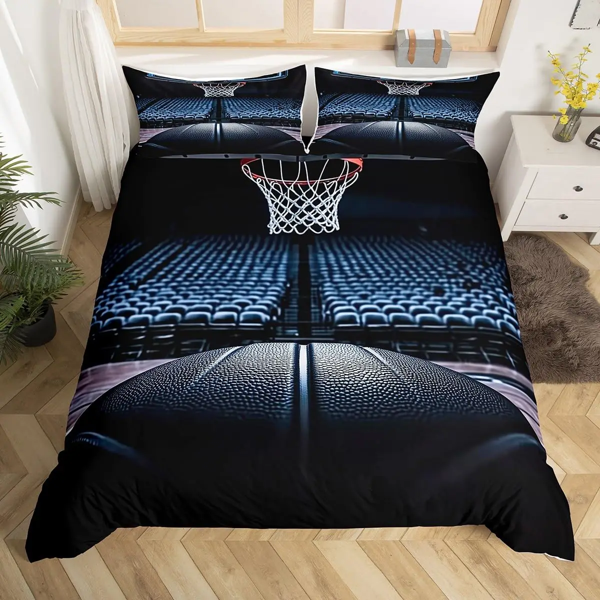 Basketball Duvet Cover Twin Qu - Board Game Queen ulasan dan harga