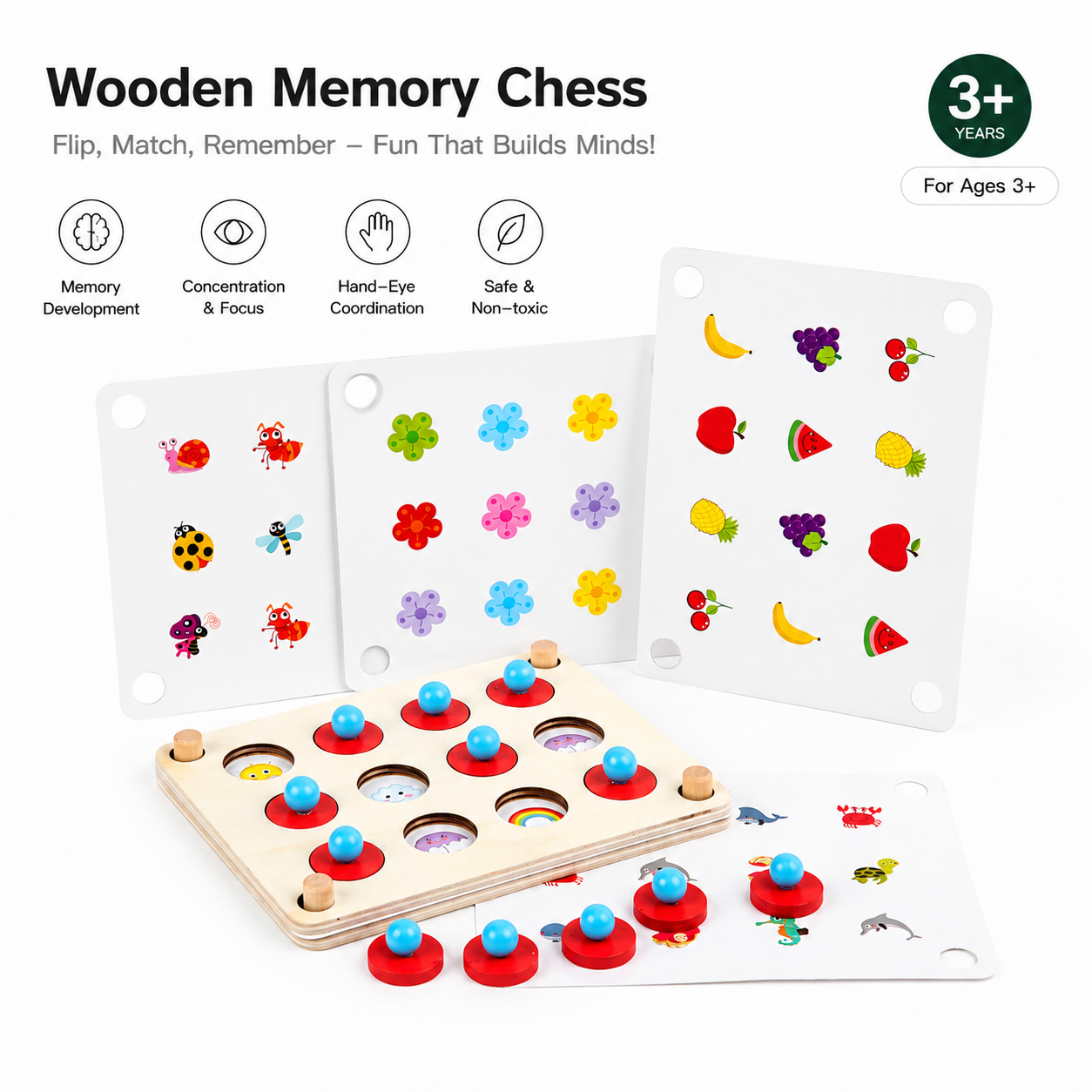 Memory Chess, Children's Educa - Board Game Of Life ulasan dan harga
