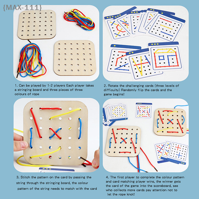【F2-MAX111】Wooden Montessori G - Board Game Ideas ulasan dan harga