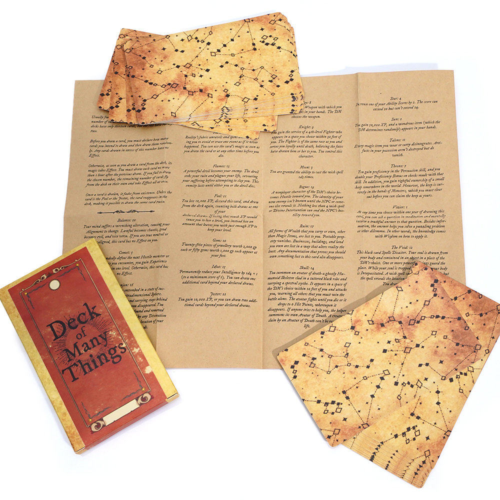 Deck of Many Things Card Game  - Board Game Dnd ulasan dan harga