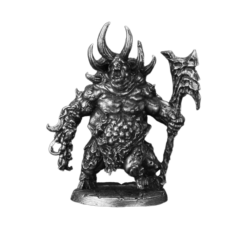 Bull Warrior Metal Figurine Mi - Board Game Electronic Table ulasan dan harga