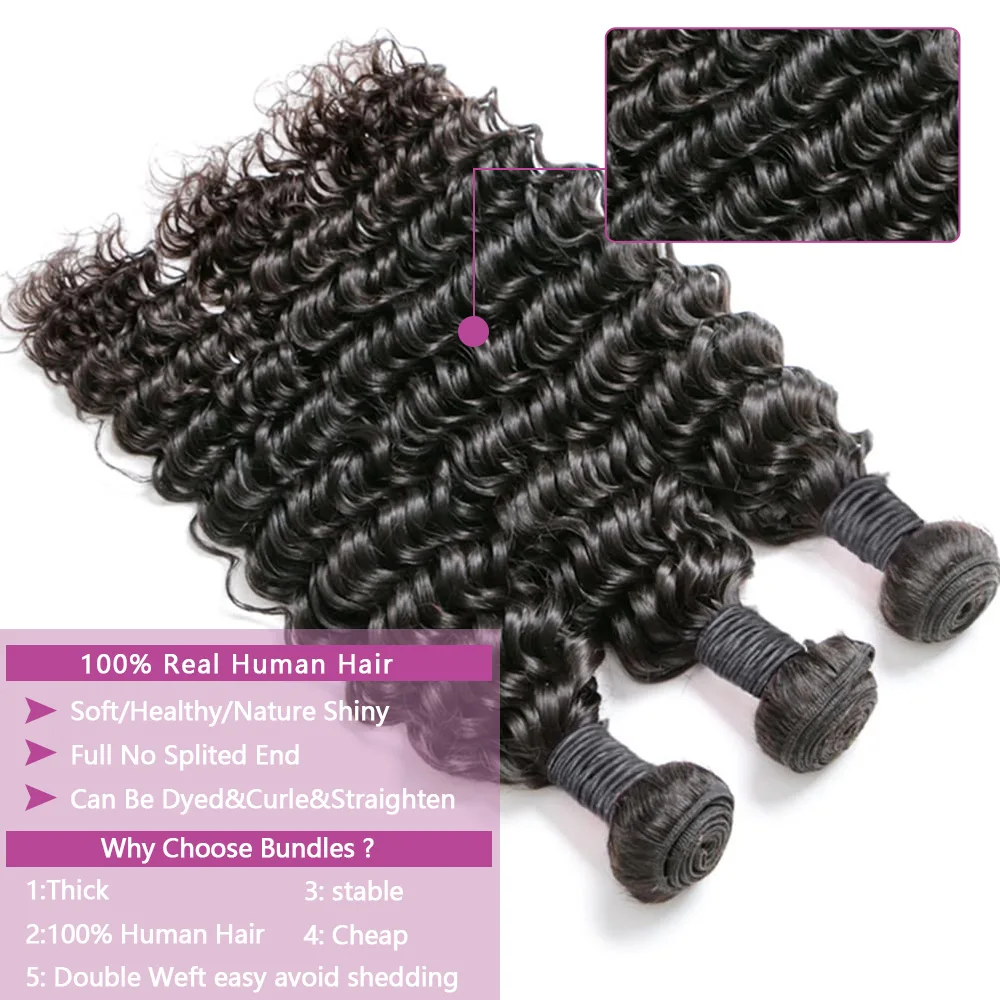 Queenlike Deep Wave Human Hair - Board Game Queen ulasan dan harga