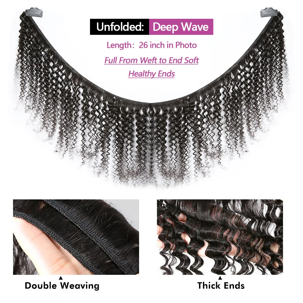 Queenlike Deep Wave Human Hair - Board Game Queen ulasan dan harga
