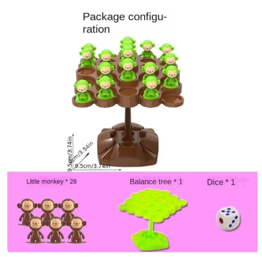 Monkey Balance Tree Focus Bala - Board Game Ideas ulasan dan harga