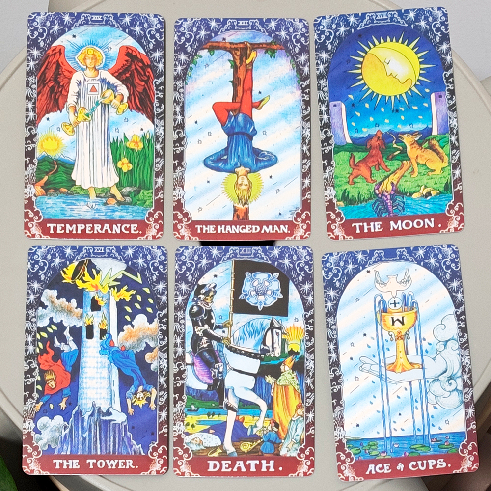 10.3*6cm Blue Classic Tarot De - Board Game Dnd ulasan dan harga