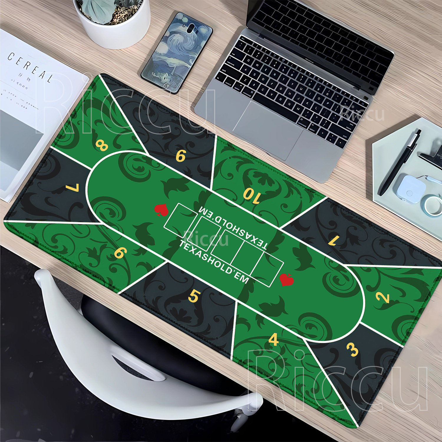 Mousepad Texas Hold’em poker R - Board Game Print ulasan dan harga