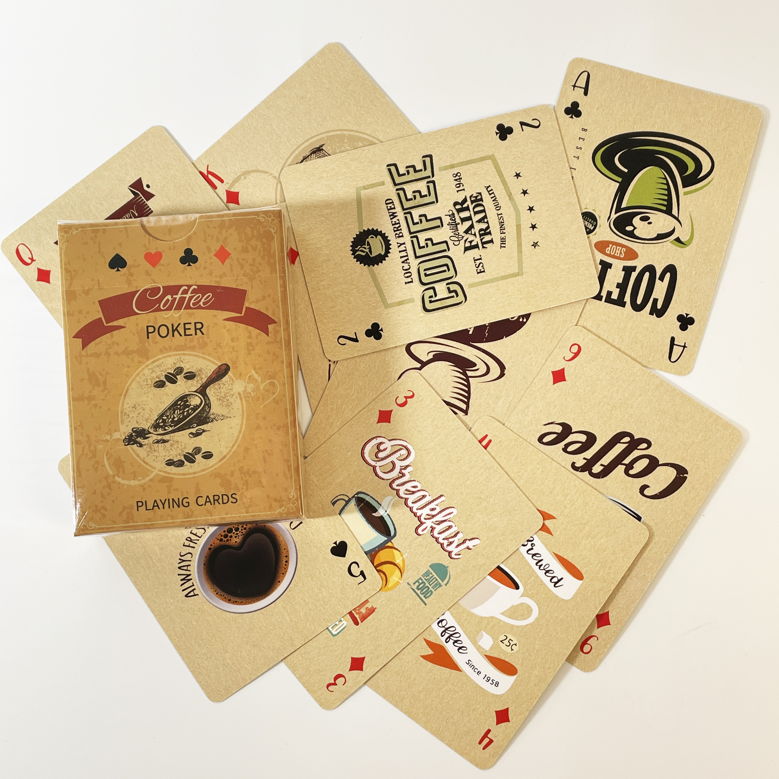 1Set Vintage Coffee bean Playi - Board Game Print ulasan dan harga